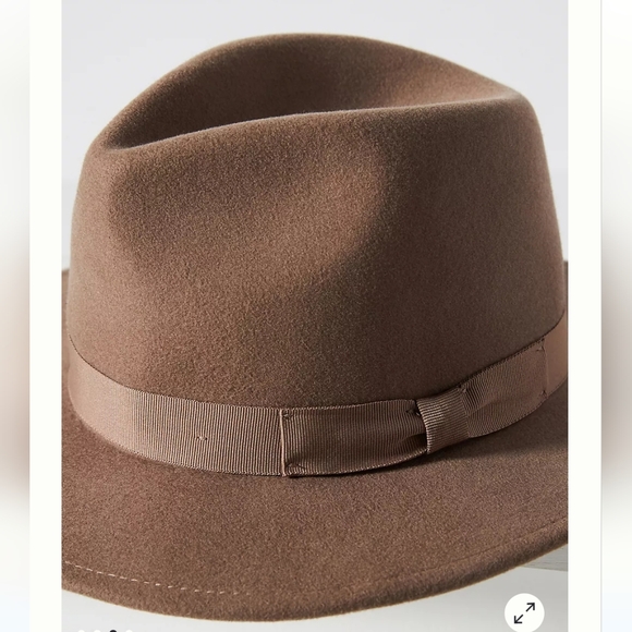 NWT Wide Brim Felt Fedora with Bow San Diego Hat Co x Anthro - Picture 5 of 7